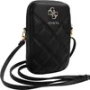 Guess Zip Quilted 4G - Torebka na telefon (czarny) Podgląd zdjęcia produktu 3