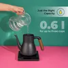 Bouilloire électrique CHiATO flowPLAY Classic, 0.6 l – noir Voir les images du produit 7