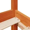 Massivholzbett ohne Matratze Wachsbraun 120x190 cm Produktbild-Vorschau 9