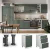 Mobiletto base per cucina Vicco Fame-Line Verde-oro rustico Anteprima dell’immagine prodotto 3