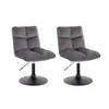 HOME DELUXE - Barhocker ACE - 2er Set, Farbe: Hellgrau- 360 Produktbild-Vorschau 1