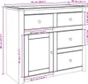 vidaXL Komoda so zásuvkami PANAMA 93 x 40 x 80 cm z Náhľad obrázku produktu 8