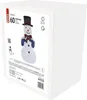 The image shows the packaging of a snowman LED light decoration. Produktbild-Vorschau