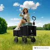 Bollerwagen All Black 205L | HxBxT 96x53x105cm | Traglast Produktbild-Vorschau 2