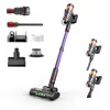 A cordless vacuum cleaner and its accessories are displayed against a white background. Náhled obrázku produktu