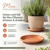 Podstawka pod doniczkę Mira terakota Ø 17cm - okrągła Podgląd zdjęcia produktu 7