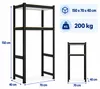 Relaxdays, scaffale per lavatrice, dimensioni: 150 x 70 x Anteprima dell’immagine prodotto 4