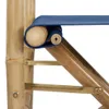 vidaXL Chaises de régie pliantes 2 pcs. Bleu Bambou et Voir les images du produit 6
