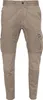 A pair of beige cargo pants shown from the front. Produktbild-Vorschau