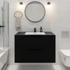 A modern bathroom vanity with a sink, faucet, and soap dispenser, set against a tiled wall. Náhled obrázku produktu