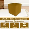 Best For Home | Würfel Pouf Hocker | Senfgelb Poof Produktbild-Vorschau 6