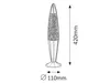 Lampada decorativa verde lava E14 Glitter 4113 Rabalux Anteprima dell’immagine prodotto 2