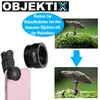 OBJEKTIX Handy Objektiv Set Smartphone Linsen Fisheye Produktbild-Vorschau 4