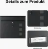 Wiltec Briefkasten V12 schwarz 362 x 115 x 315 mm, Produktbild-Vorschau 7