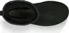 A top-down view of a black Ugg boot, showing the interior lining. Voir les images du produit