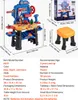 Établi pour enfants VEVOR, établi de 181 pièces avec outils Voir les images du produit 7