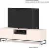 A TV lowboard with a TV on top, showing storage compartments and a media player. Produktbild-Vorschau