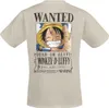 One Piece T-Shirt Uni Wanted sand Anime, Fan-Merch, Produktbild-Vorschau 3