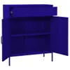 vidaXL Szafka do przechowywania granatowa 80x35x101,5 cm Podgląd zdjęcia produktu 4