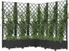 vidaXL Kvetináč s mriežkou čierny 120x120x121,5 cm PP Náhľad obrázku produktu 7