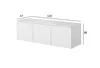 Wandmontierter RTV-Schrank, 120x38x37, TV-Schrank, modern Produktbild-Vorschau 4