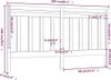 vidaXL Kopfteil 206x4x100 cm Massivholz Kiefer Produktbild-Vorschau 5