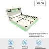 Polsterbett 160x200cm mit LED-Beleuchtung, USB-Steckdose Produktbild-Vorschau 2