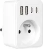 Vayox VA0375 Zásuvkový adaptér 1 přihrádka + 2x USB-A + 2x Náhled obrázku produktu 10