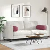 vidaXL Cuscino bolster 2 pezzi rosso vino Ø 25 x 70 cm Anteprima dell’immagine prodotto 4
