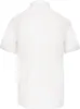 The back view of a white short-sleeved collared shirt. Anteprima dell’immagine prodotto