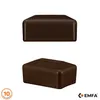 Pfostenkappe 80x60 mm Braun 50 Stück rechteckig Produktbild-Vorschau 1