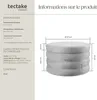Tabouret ALTU XL rembourré avec rangement - Aspect velours Voir les images du produit 6