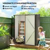 Outsunny Metall Gerätehaus 1,34m² 161,5 x 94,5 x 196cm Produktbild-Vorschau 4