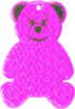 Reflektor "Bär" transparent-pink Produktbild-Vorschau 1
