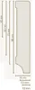 Sockelleiste Massivholz 16 x 80 x 2500 mm Kiefer roh zum Produktbild-Vorschau 2