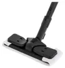 A close-up shot of a mop head with a white cleaning pad attached to a black handle. Podgląd zdjęcia produktu