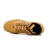 A single tan Fila men's lace-up shoe is shown from a top-down diagonal angle against a white background. Produktbild-Vorschau