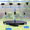 Diagram showing how to assemble a solar fountain with different nozzle attachments. Produktbild-Vorschau
