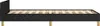 A side view of a black bed frame with wooden slats and legs, shown against a white background. Náhled obrázku produktu