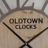 BOLTZE Wanduhr "Trapani" aus Holz/Metall in grau/braun Produktbild-Vorschau 4