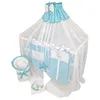 16 Teiliges Babybett Kinderbett und Bettwäsche komplett Set Produktbild-Vorschau 2