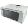 ALLNET Netzwerkschrank 19" 6HE 1-teilig T600mm Lichtgrau Produktbild-Vorschau 1