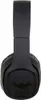 A close-up, front-facing view of black headphones with a Batman logo on the ear cup. Produktbild-Vorschau