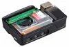 A Raspberry Pi M.2 HAT+ (Kompaktversion) in a black case, showing internal components. Anteprima dell’immagine prodotto