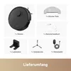 A collage of images showing the components of a robot vacuum cleaner and its accessories, along with a text overlay indicating 'Lieferumfang' (Scope of Delivery). Anteprima dell’immagine prodotto
