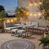 home24 Dining-Loungeset - 5-teilig - Aluminium / Polyester Produktbild-Vorschau 5