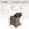tectake® Aluminium Rattansessel wetterfest und UV-beständig Produktbild-Vorschau 7