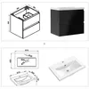 Waschtisch mit Unterschrank 60cm Alast Badmöbel Set Produktbild-Vorschau 5