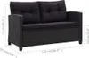 2-Sitzer-Gartensofa mit Kissen 124 cm Poly Rattan Lounge Produktbild-Vorschau 11