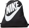 Nike Heritage Drawstring Bag Black/Black/White 10 L Sáček Náhled obrázku produktu 7